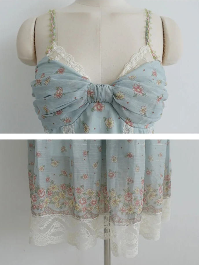 MINT BLOSSOM LACE DRESS
