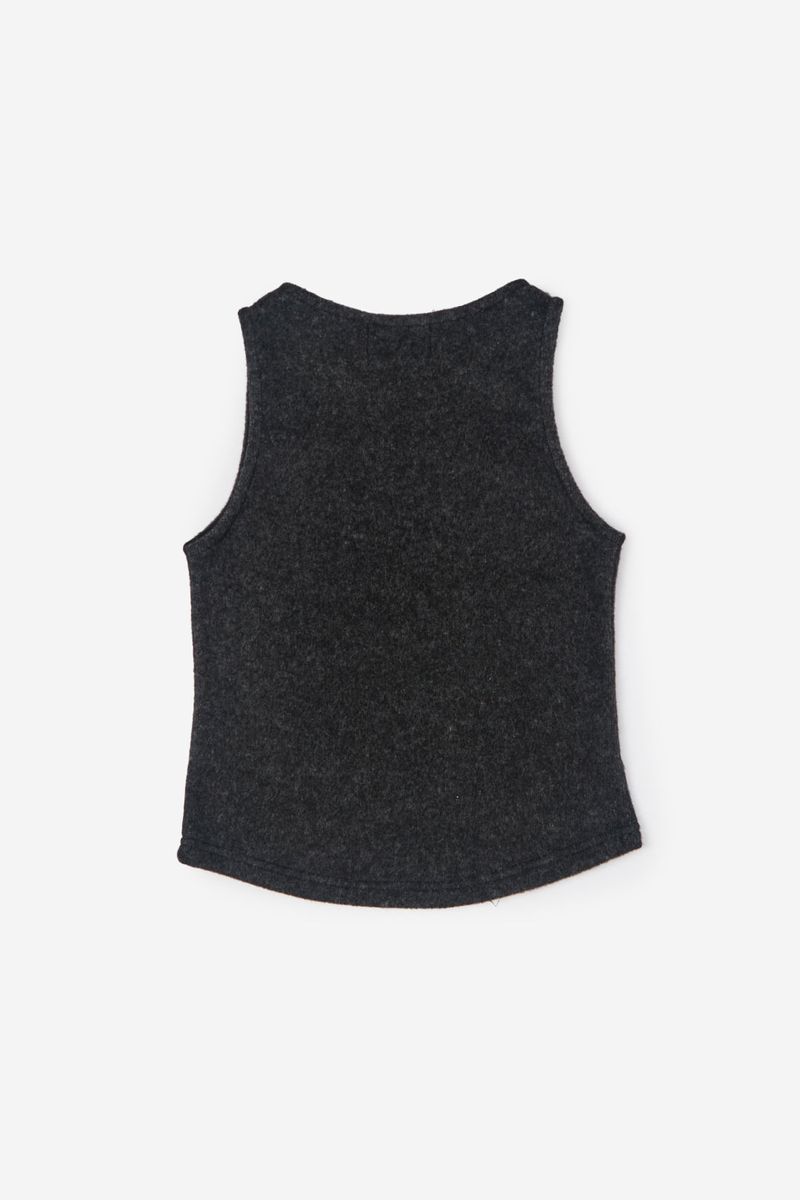 Hairy texture tank sleeveless top