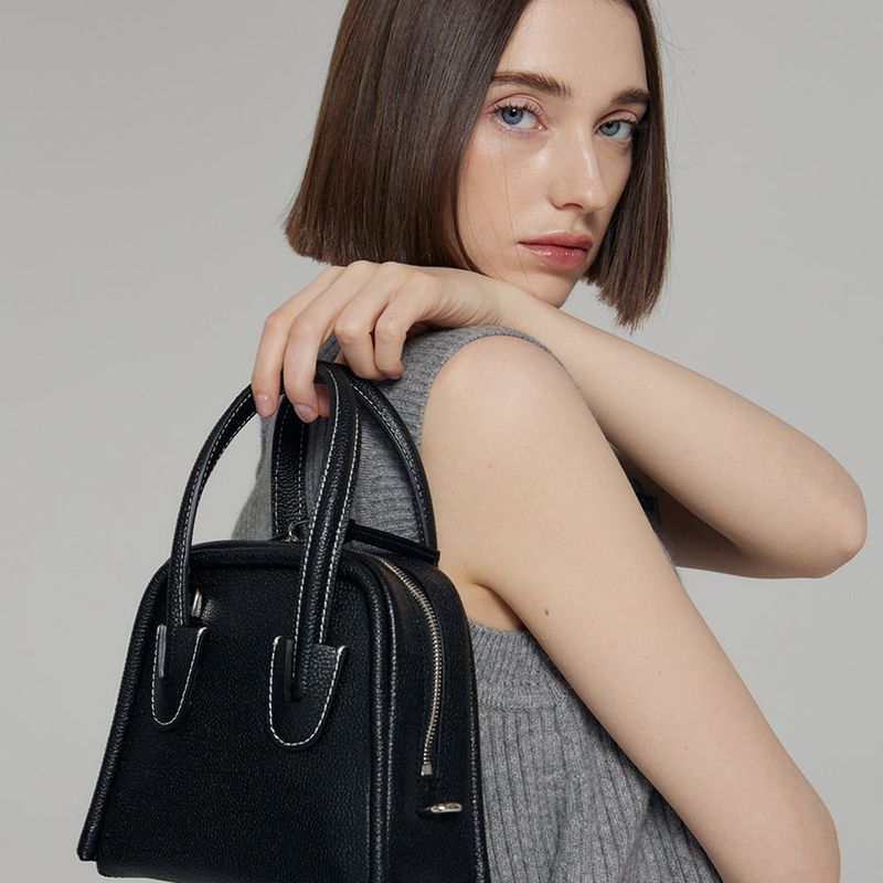 DAWN FACTORY（ダンファクトリー）の「BORDER BAG SMALL BLACK（Bags）」