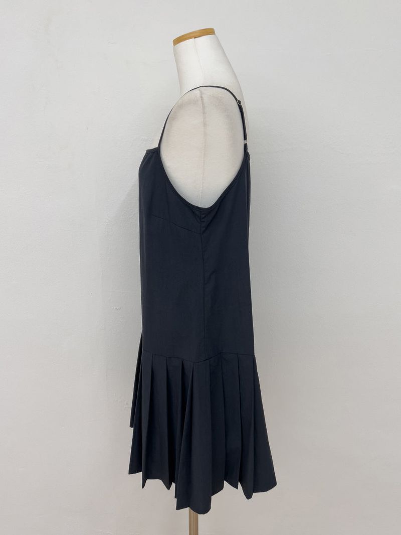 Sepia Pleated Bustier One Piece