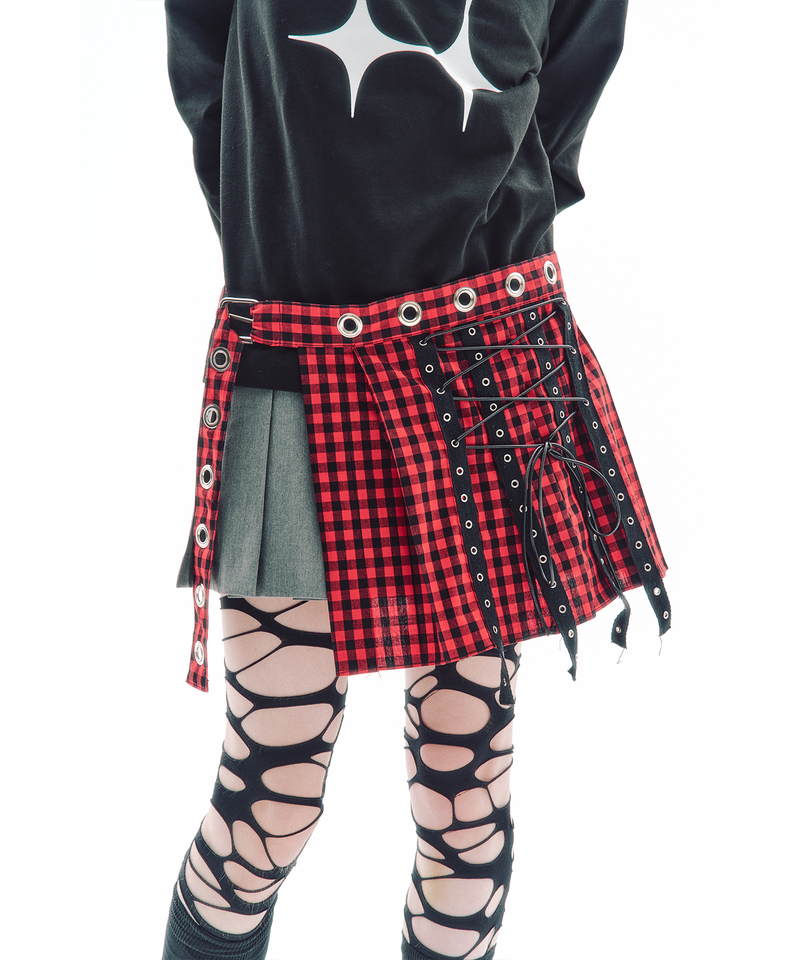 TRIP SHOP（トリップショップ）の「TRIP BELT CHECK SKIRT（Skirts）」