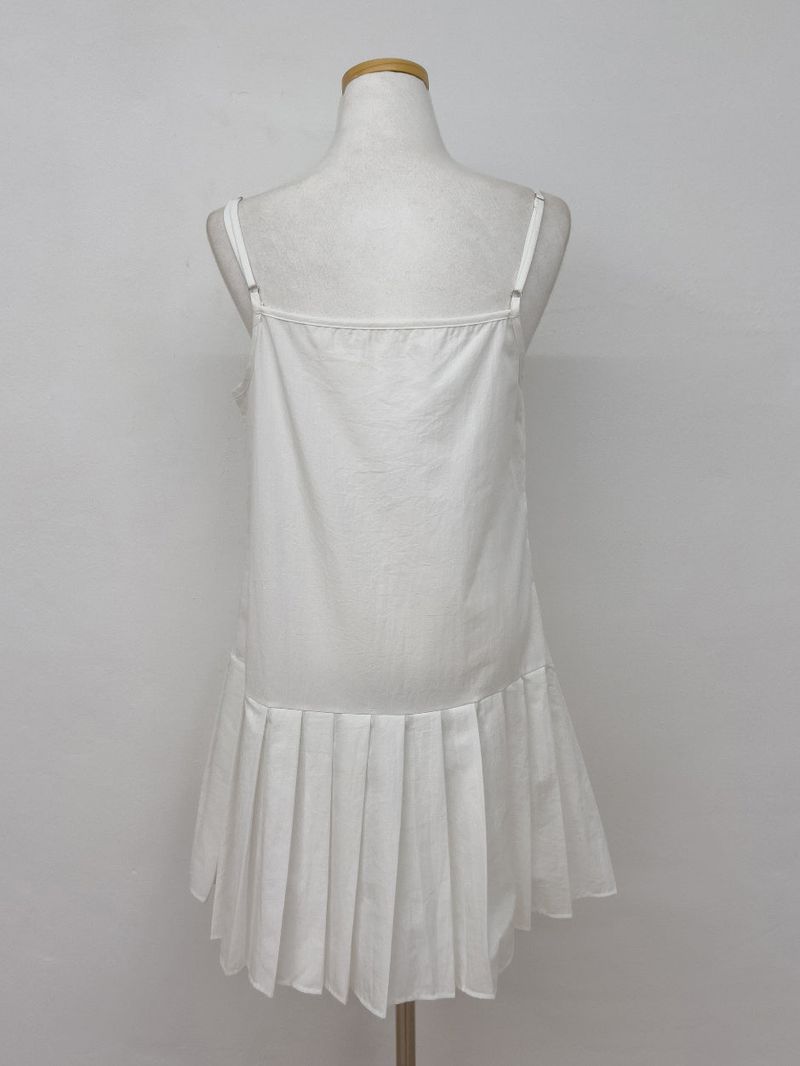 Sepia Pleated Bustier One Piece