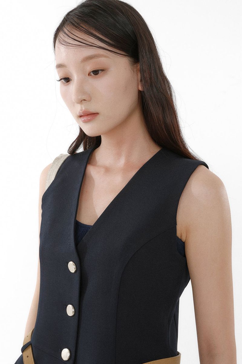 [SET-UP] TAILORED VEST SET