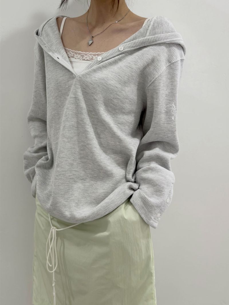 Orchid Waffle Hoodie