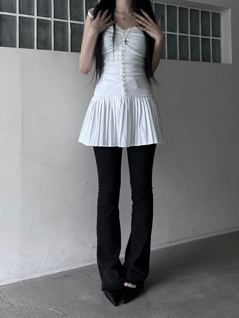 corset strap mini one-piece (2color)