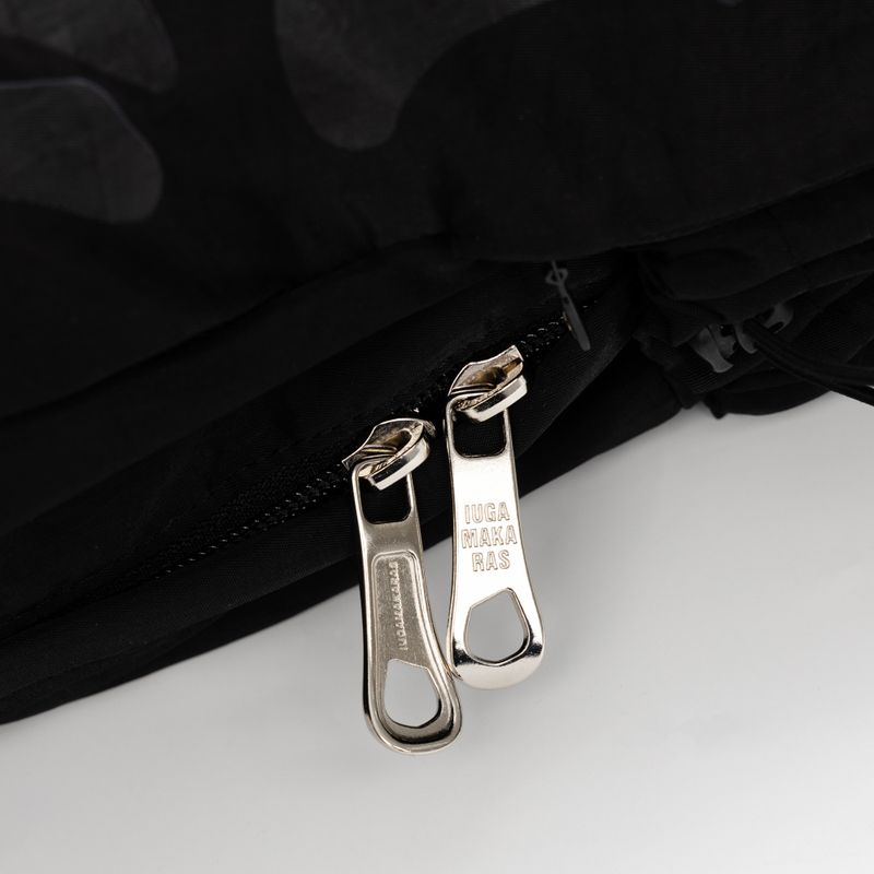 Printed Hidden Pocket Backpack (Black)
