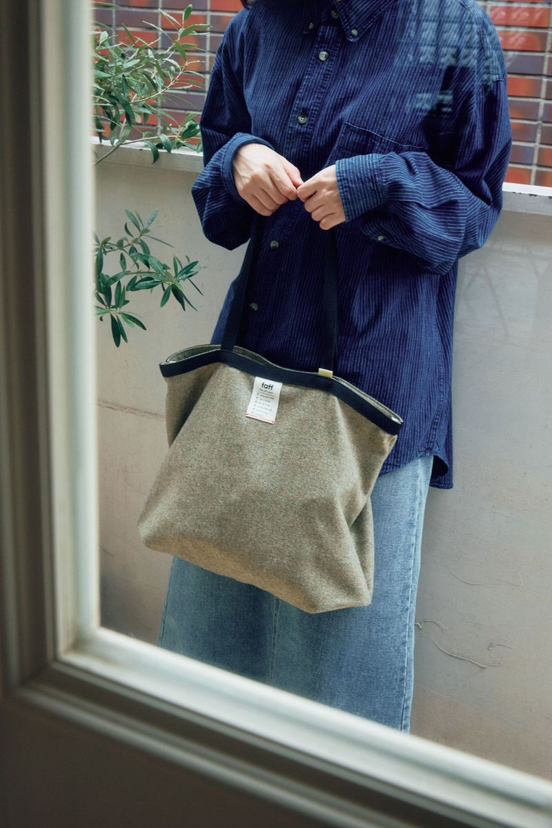 Shopper bag Wool Olive
