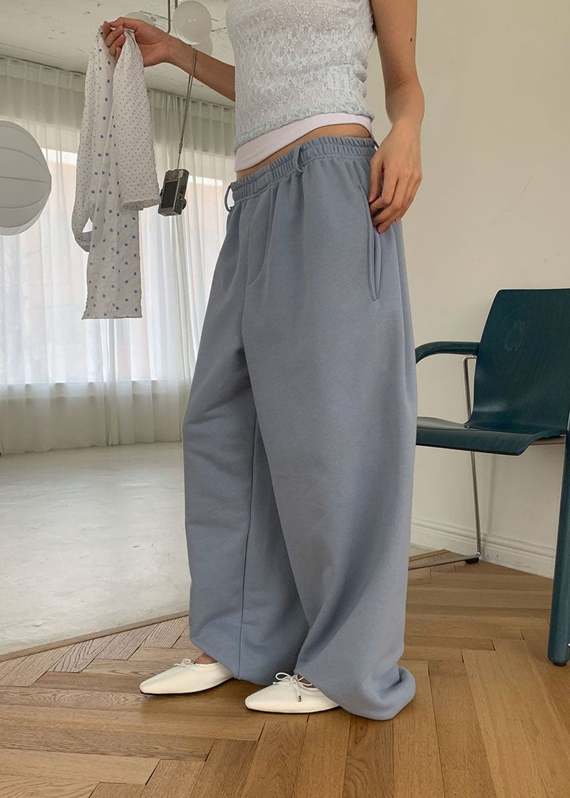 (UNISEX) BELTED SWEAT PANTS (3color)