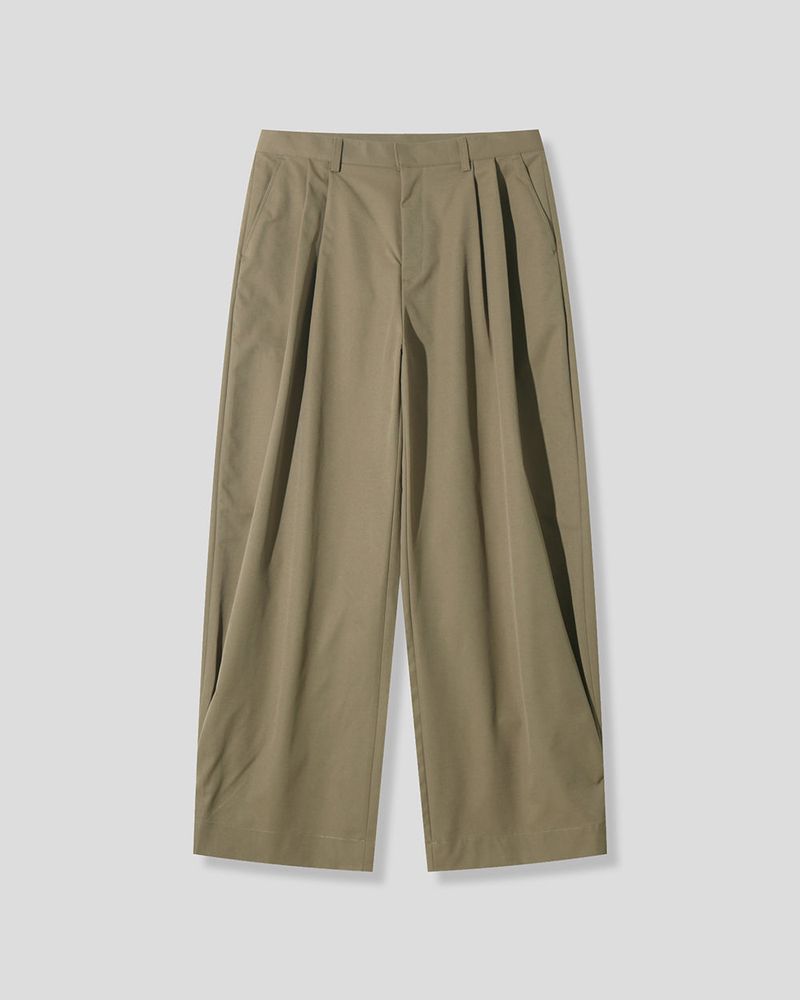 Riden Side Pintuck Wide Slacks