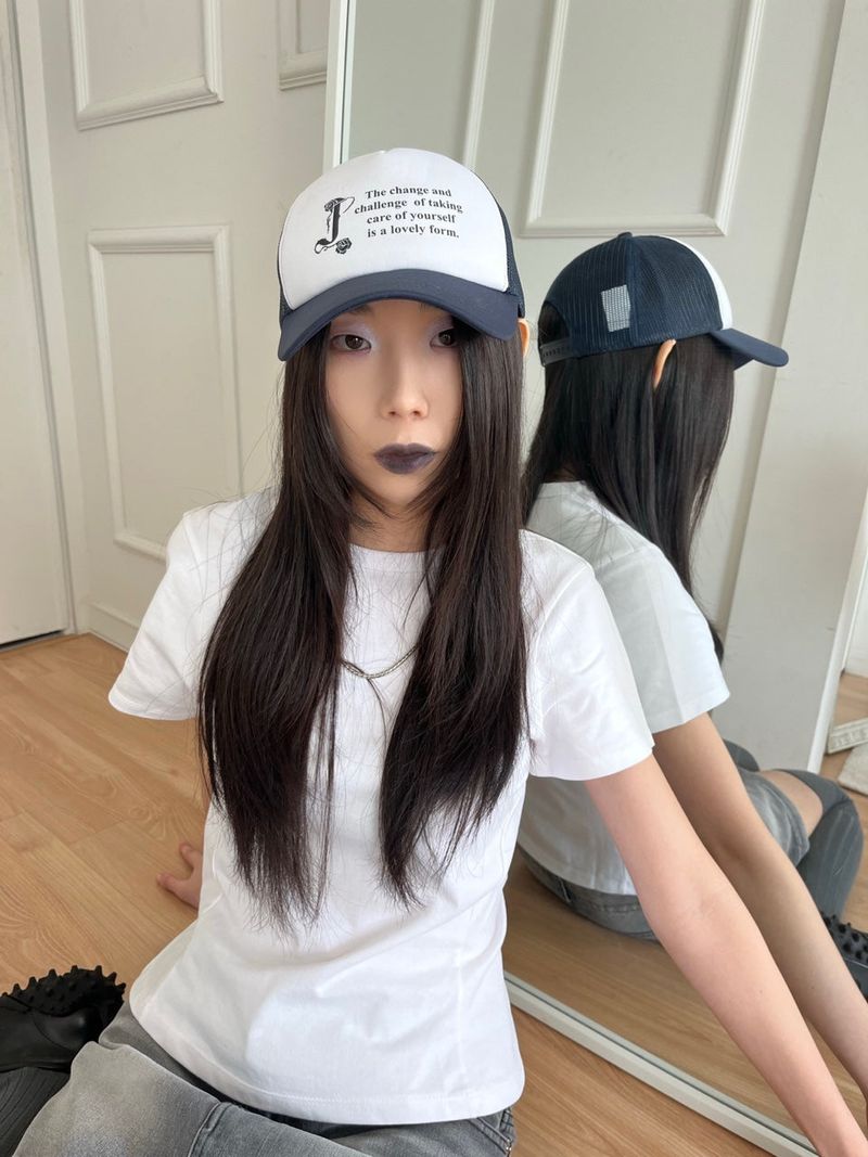 J's ♥self mesh cap