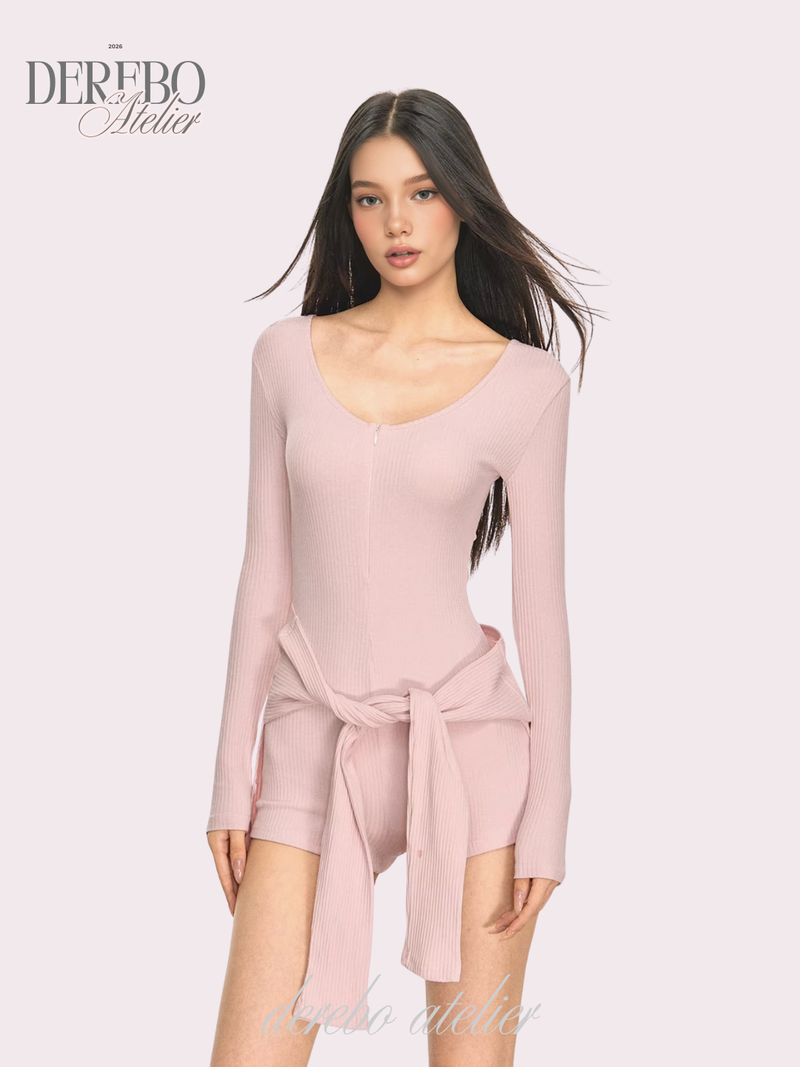 Strap Layered Body Short Suit
