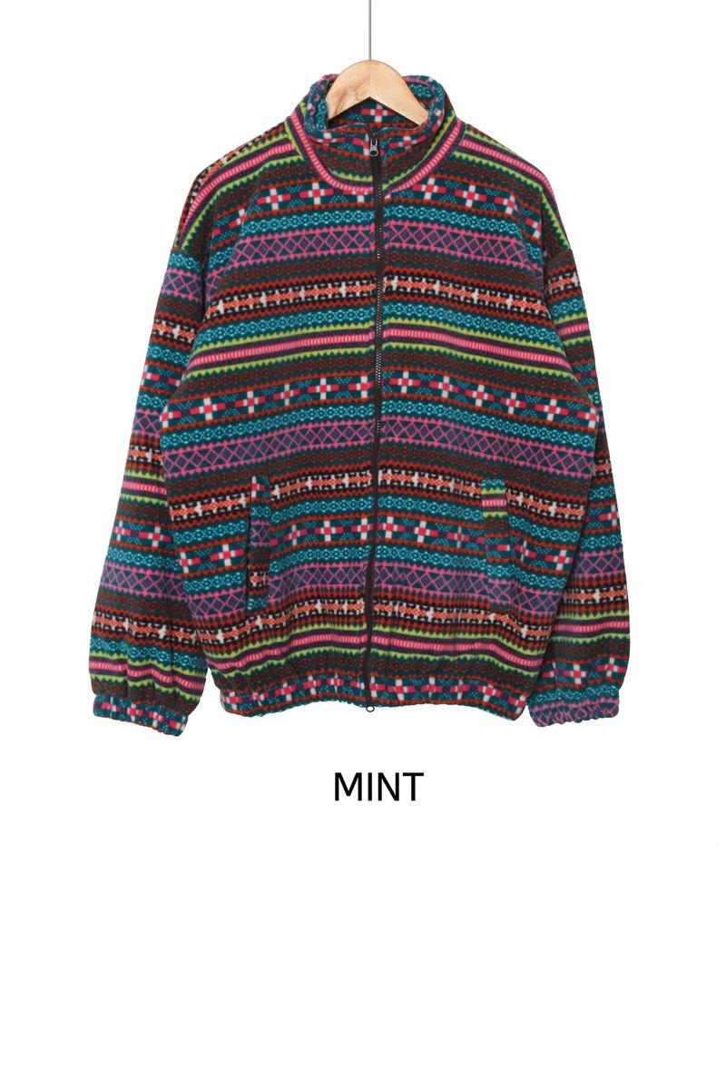 Elle Pattern Fleece Jacket