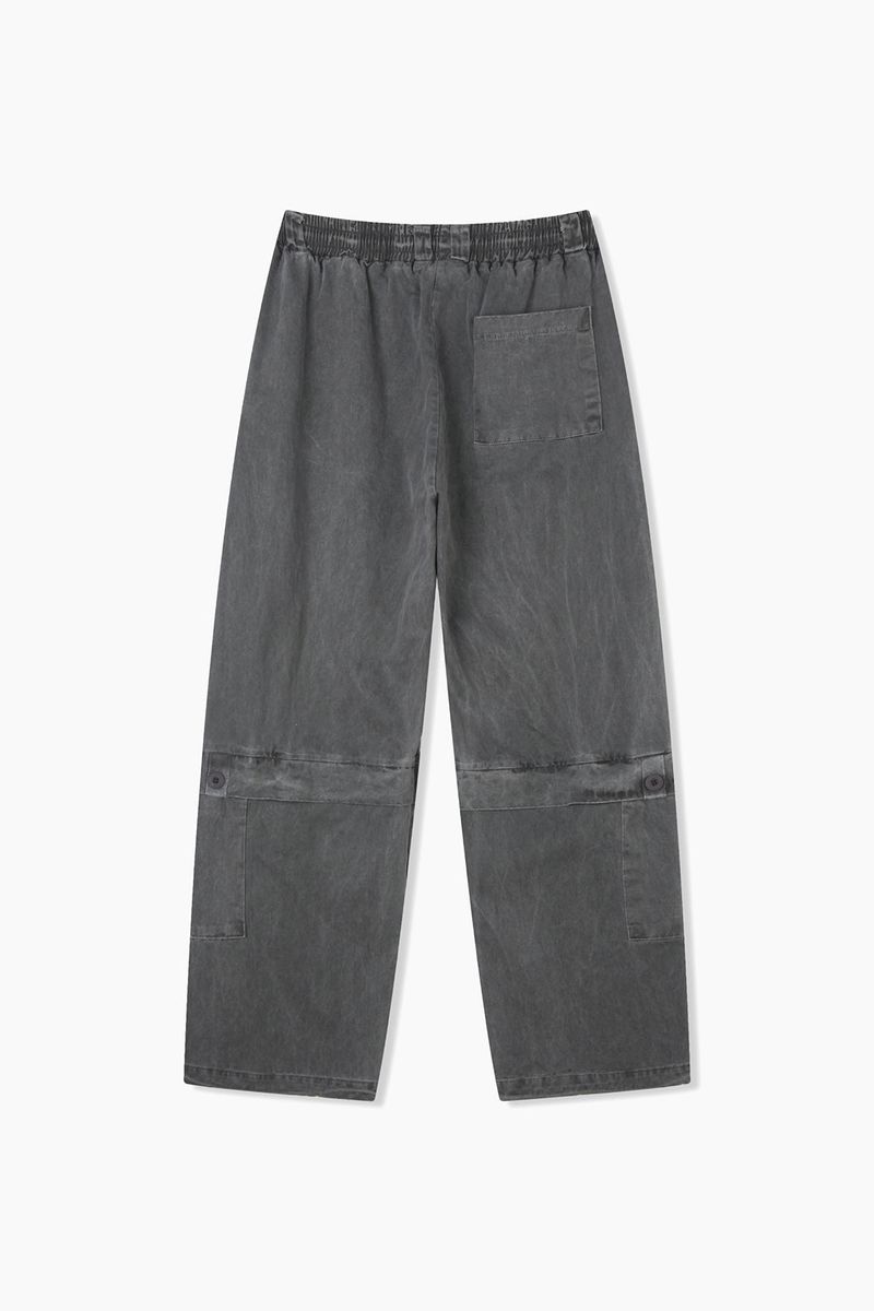 Ash pigment vintage cargo pants