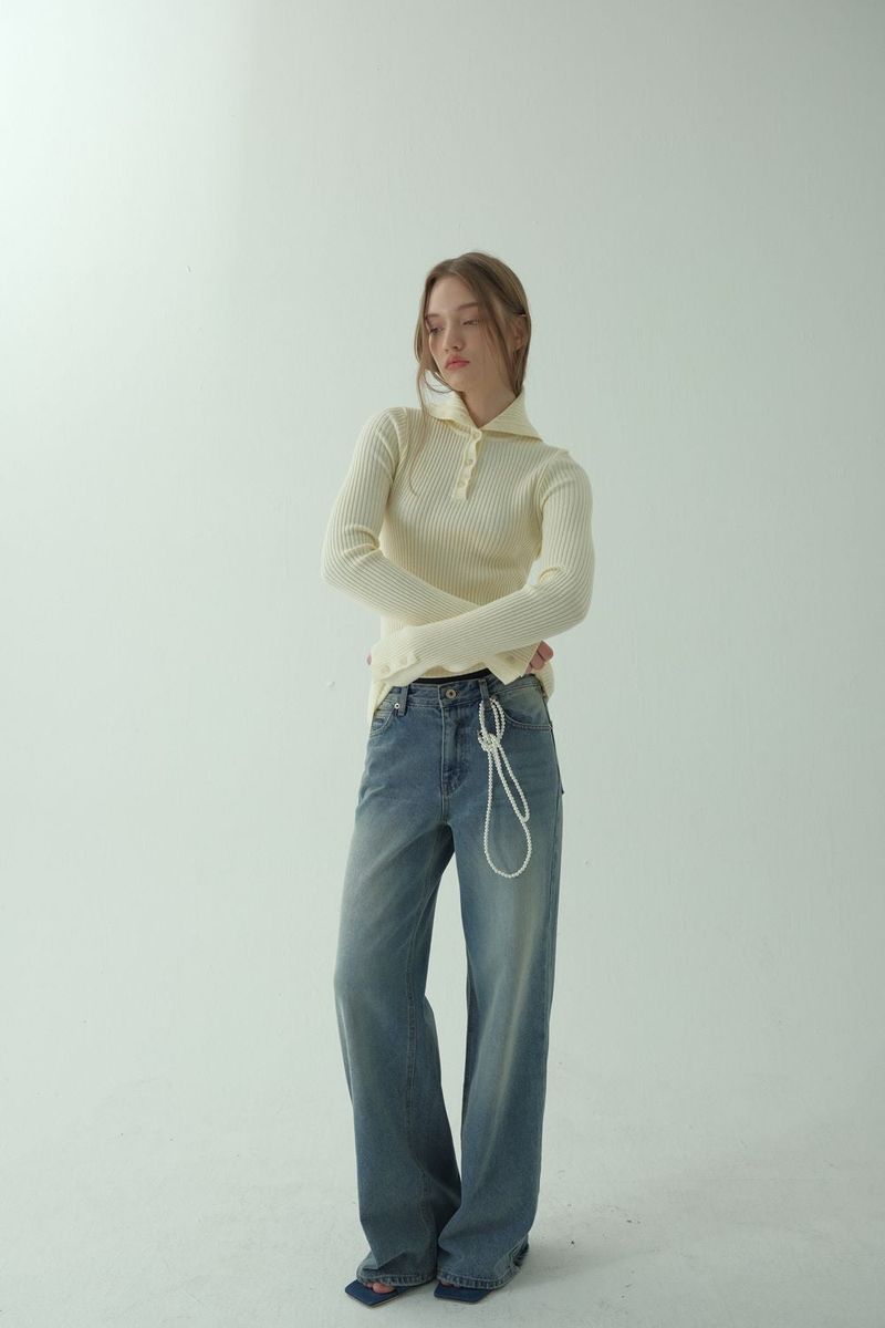 SAILOR RIBBED KNIT PULLOVER_IVORY