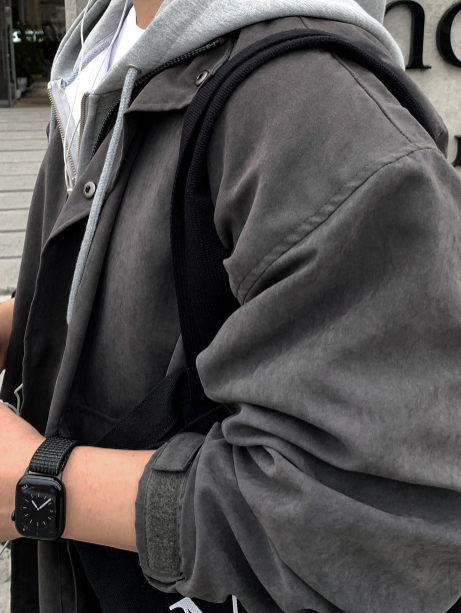 Decrab Washed Light Overfit Night Jacket