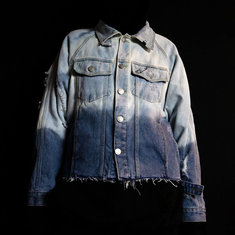 BBD Utopia Bleached Custom Raglan Denim Jacket (Blue)