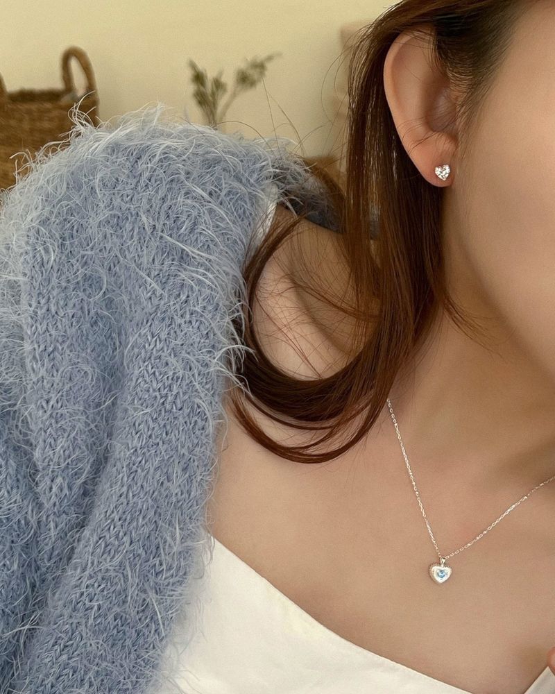 Bijou cubic earring (silver)