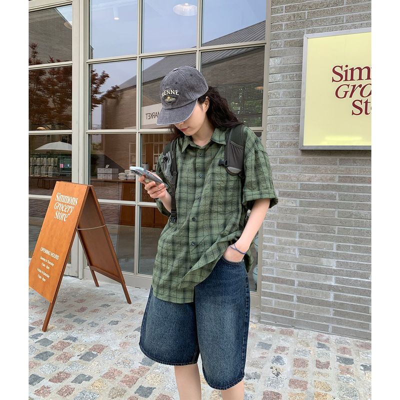 Kirin Bermuda denim pants