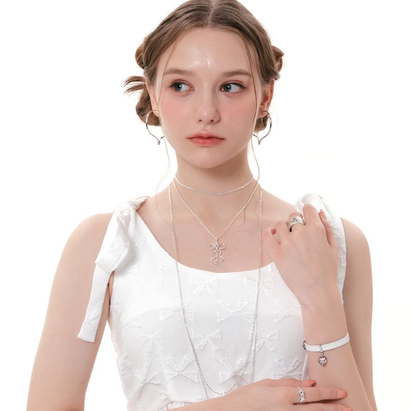 Key Ribbon Necklace