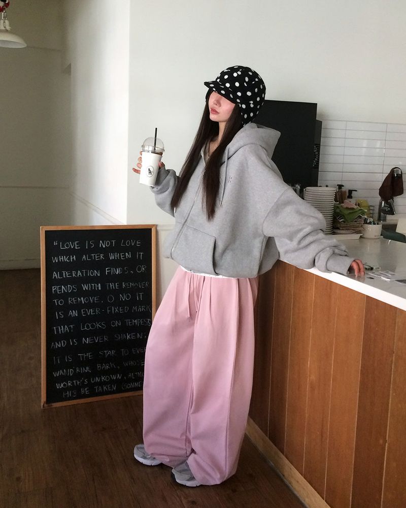 [ORIGINAL] ROSE Pintuck Cotton Pants