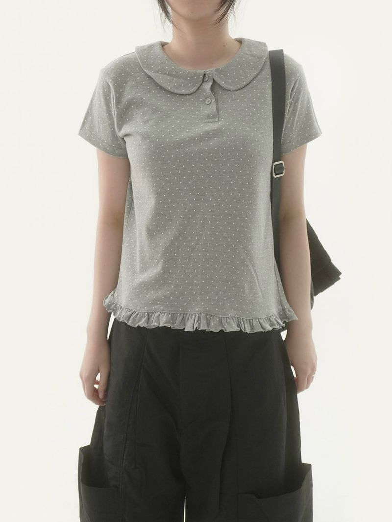 onearv（ワンアブ）の「デイリードットカラーショートスリーブTシャツ -3C（トップス）」