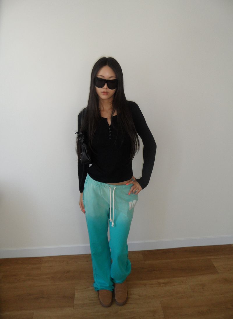 soft button henley top