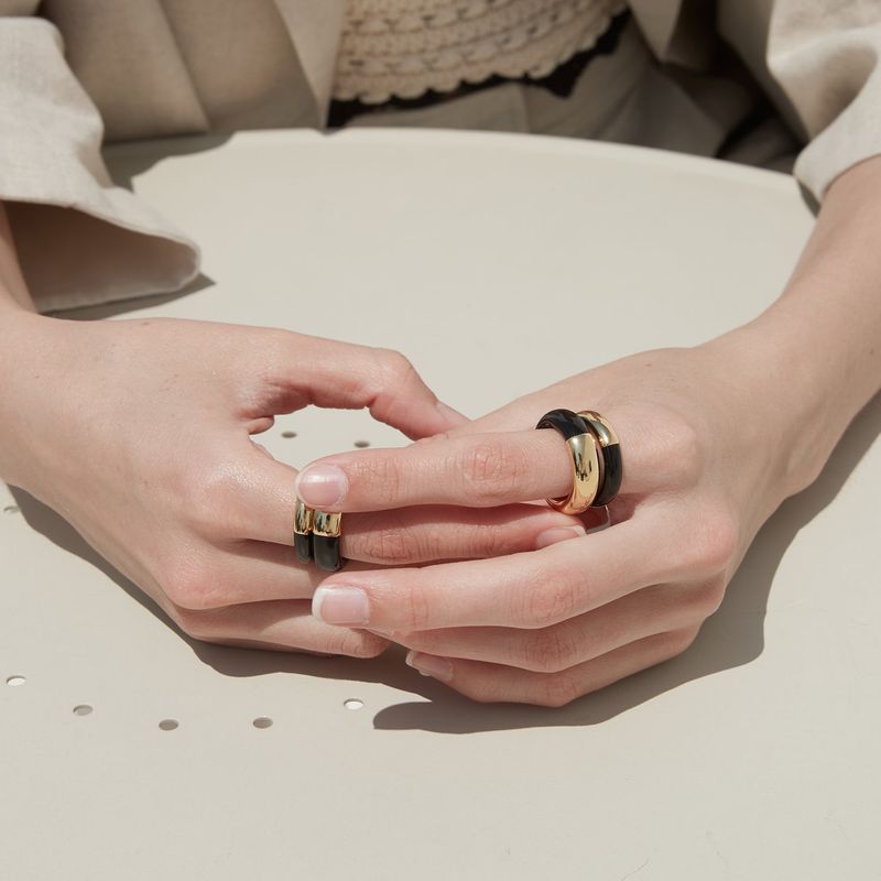 Gelato Ring Set_Black