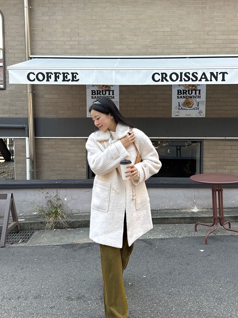 [MADE] ROIT WOOL ALPACA HANDMADE SHEARLING KARA COAT