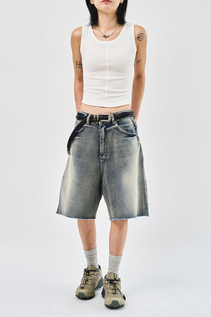 Milky Bermuda Denim Shorts