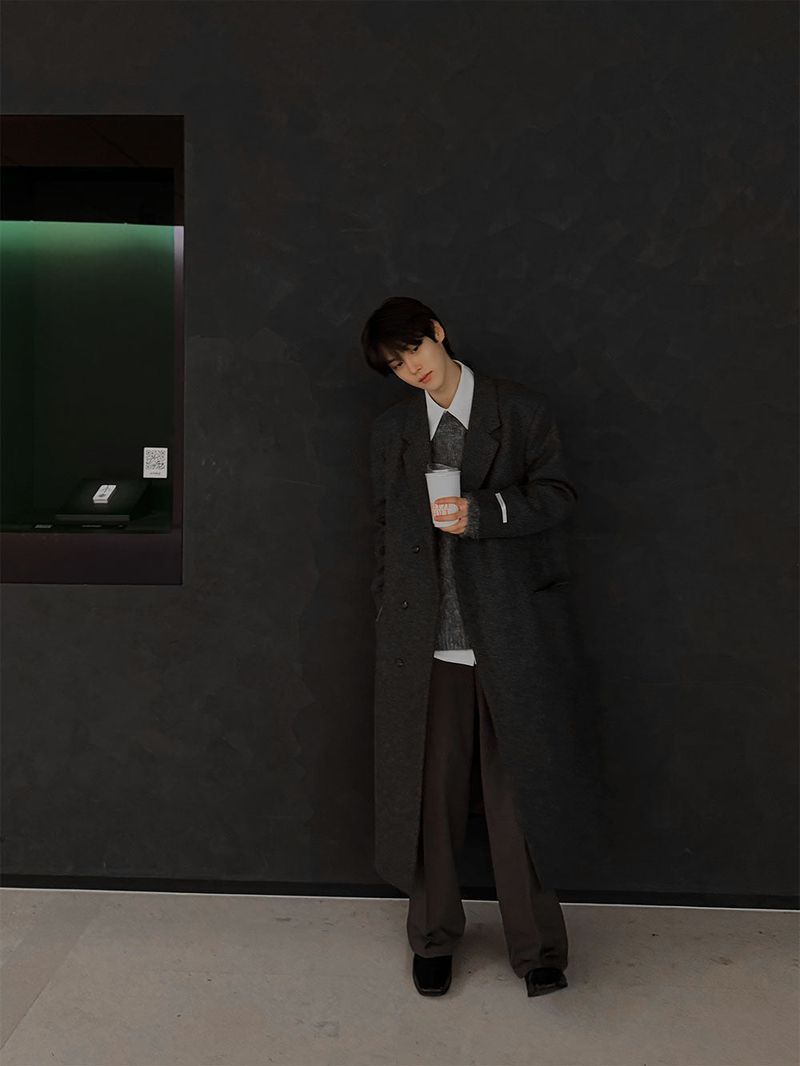 ASCLO Aura Hidden Maxi Wool Coat (3color)