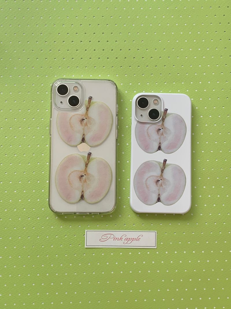 pink apple case - jelly hard