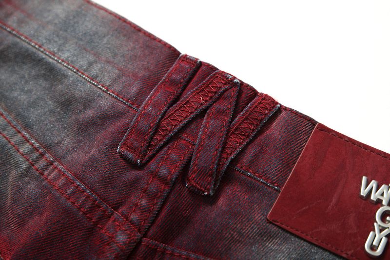 【Keshi】NEVADA WASHED FLOCKING DENIM JEANS