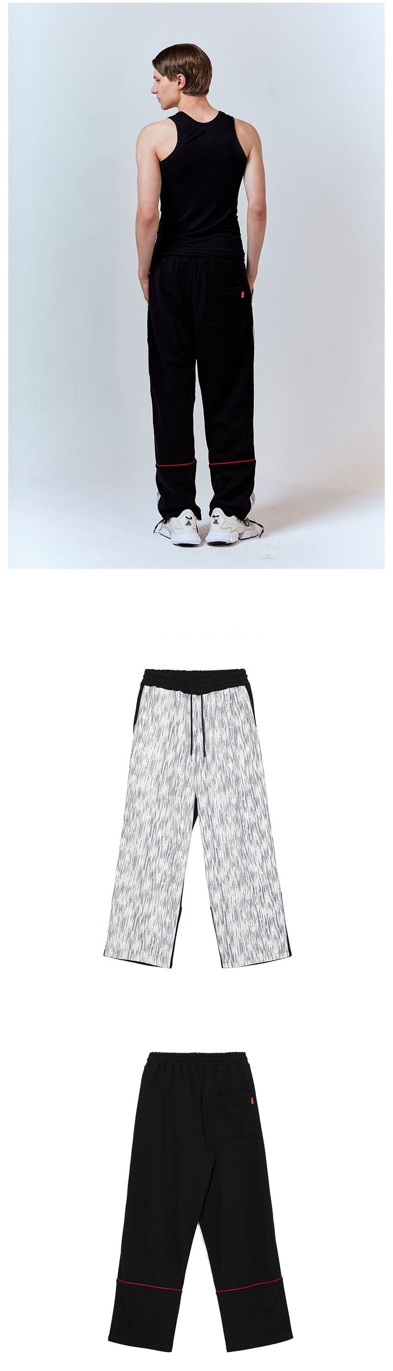 TWO FACE PANTS [BLACK]