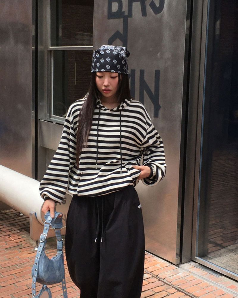 Fiction Stripe Hoodie