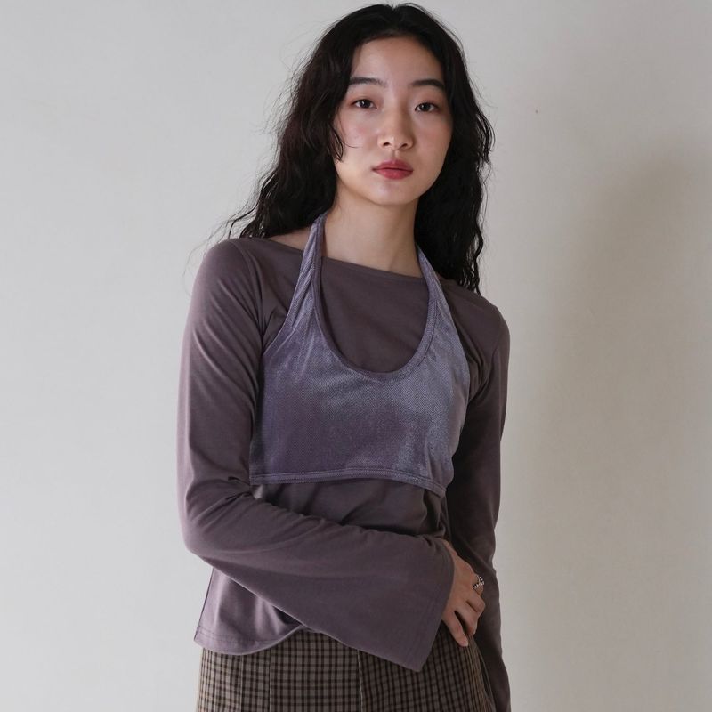 bustier layered tops (set)