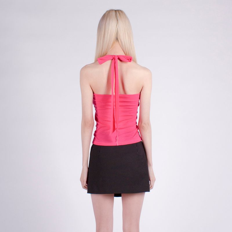 HALTER SPAN TANK TOP / PINK