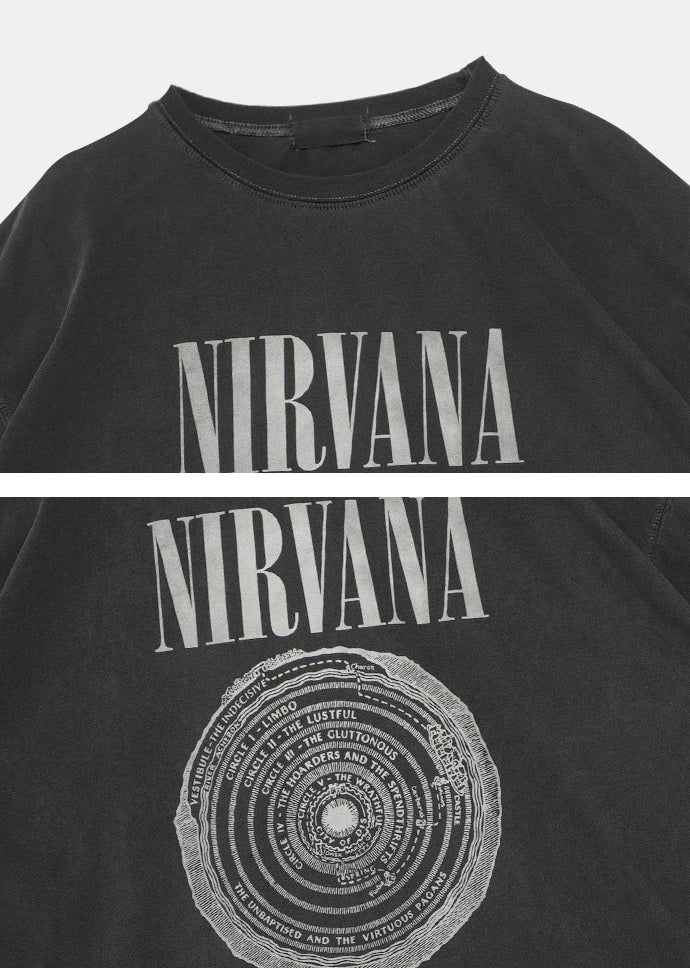 Grunge over t-shirt