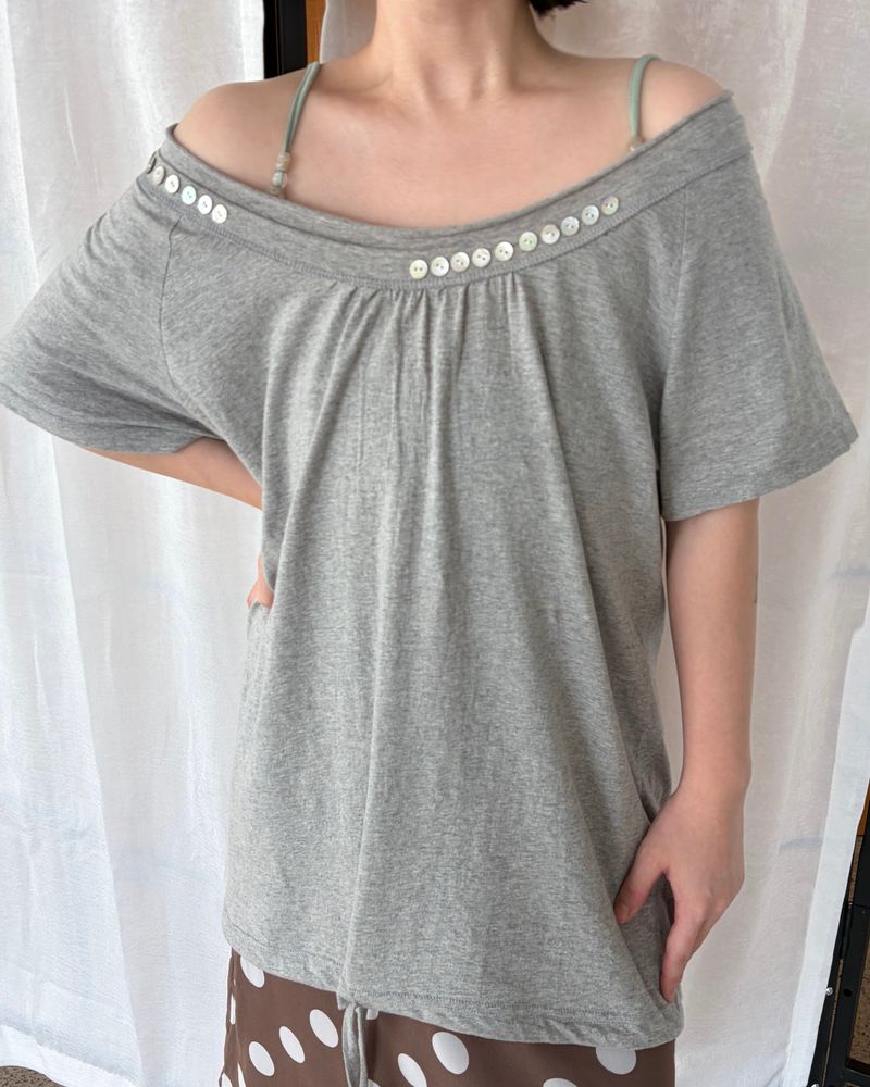 Beaded Sleeveless Top (3colors)