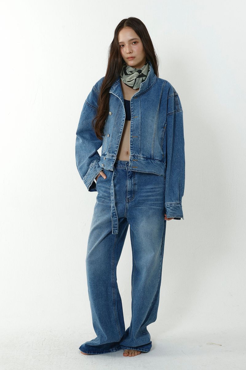 BELTED DENIM_BLUE