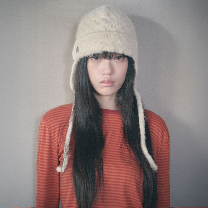 handmade crochet trooper hat cream