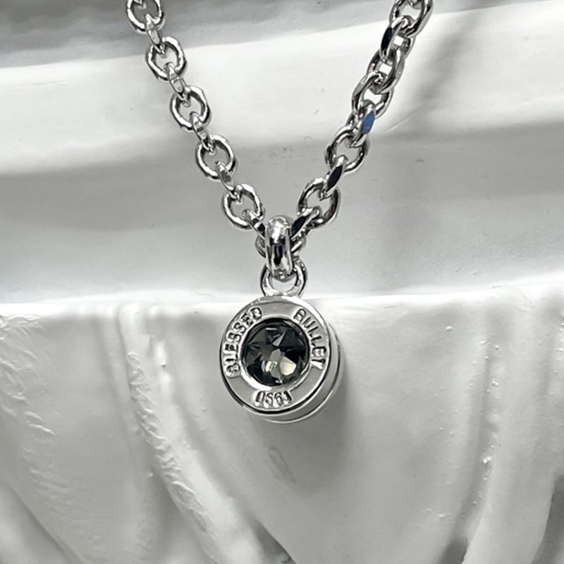 Bullet Back Necklace_silver