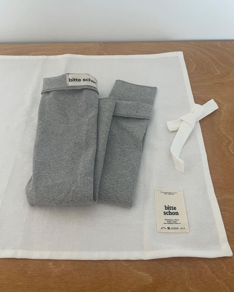 bitteschon label warmer (arms & legs)-grey