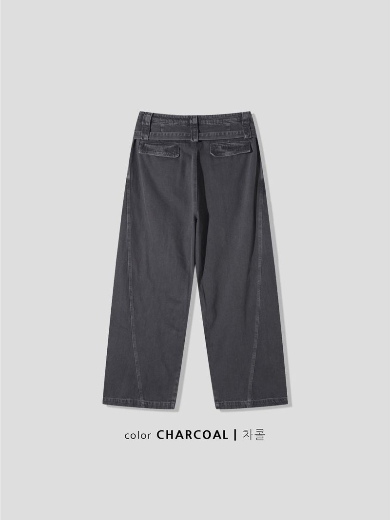 LMN Maison Belted Pintuck Cargo Pants (3 colors)