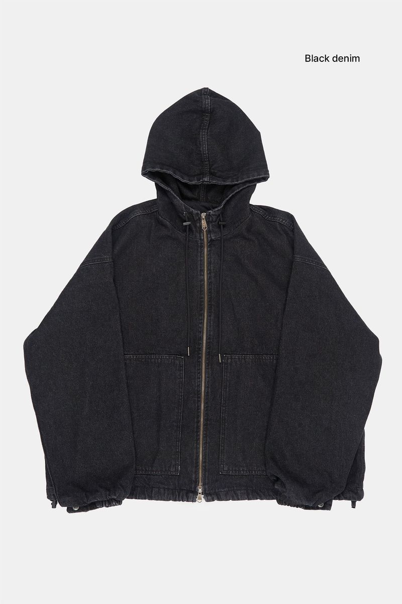 Hibbing hooded over denim jumper