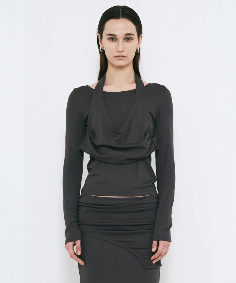 2WAY DRAPE LONG SLEEVE