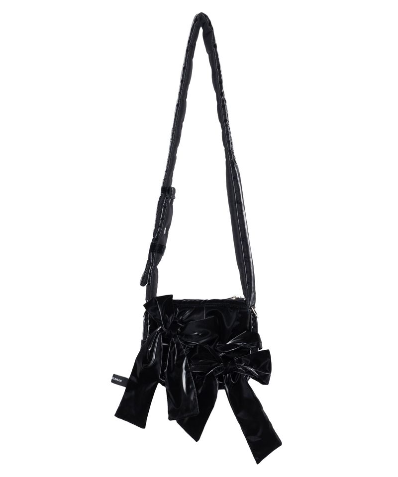Knotted Micro Padding Bag (Glossy-Black)