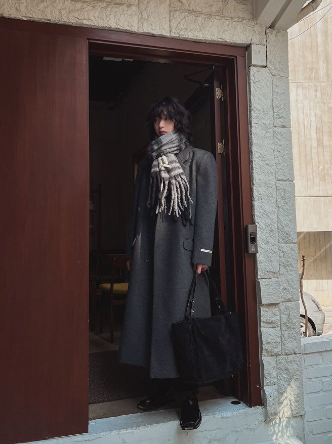 Melton Maxi Wool Overcoat