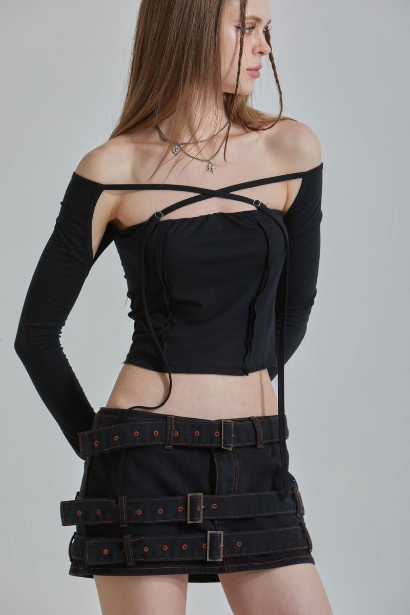 BELT MINI SKIRT