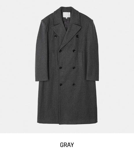 Moi Side Pocket Double Long Coat