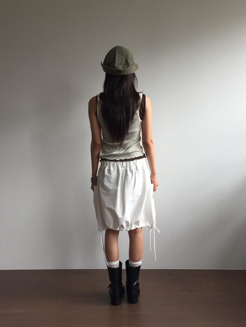 Washed flap bucket hat (2color)